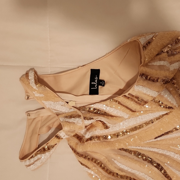 Sequin beige dress - Picture 5 of 5